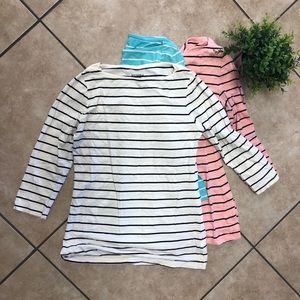 3 boatneck shirts
